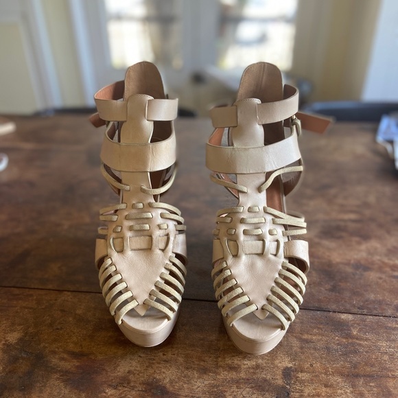 Givenchy Caged Wedge Ankle Strap open Toe Bootie - Picture 7 of 8